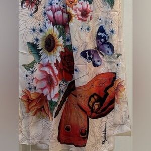 Anushka Chiffon Floral Scarf